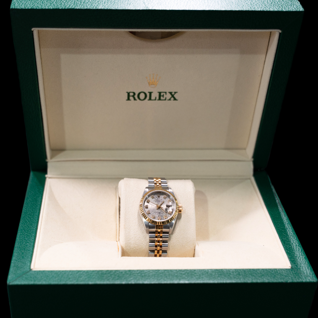 Ladies Rolex Datejust 26mm Two Tone Computer Dial