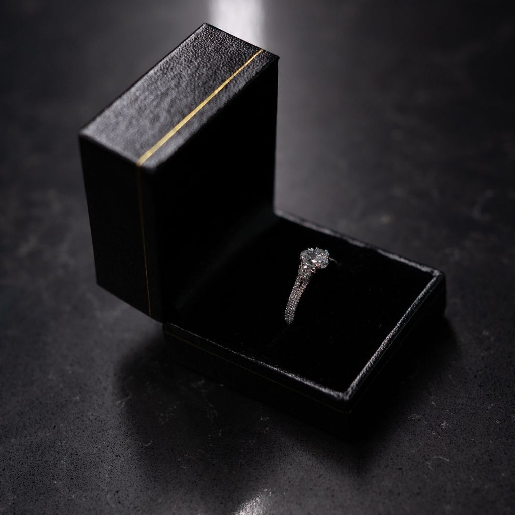 14ct White Gold Trilogy Diamond Ring 1.23ct TDW