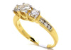 Round Cut 3 Stone Diamond Engagement Ring (1.0 Ct)
