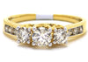 Round Cut 3 Stone Diamond Engagement Ring (1.0 Ct)
