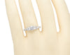 Three Stone Diamond Ring in 10K White Gold (1.0 ct)