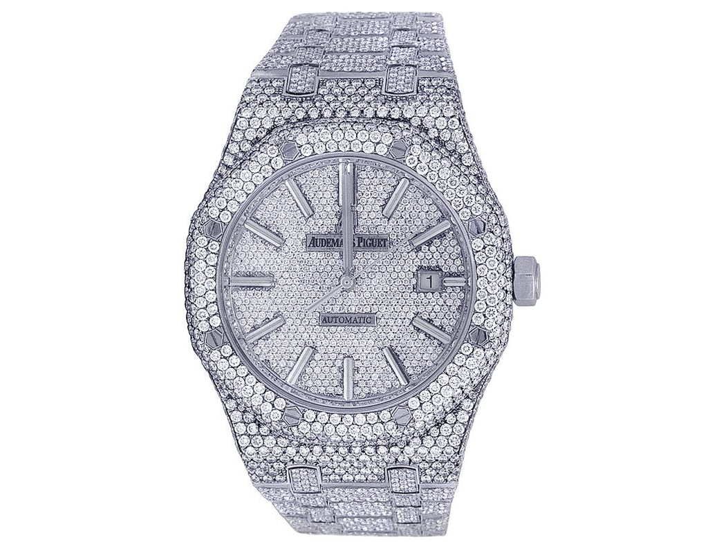 Audemars Piguet Royal Oak Steel 41MM VS Diamond Watch 33.0 Ct
