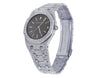 Ladies Audemars Piguet S.Steel 35MM Black Dial Diamond Watch 12.5 Ct