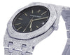 Ladies Audemars Piguet S.Steel 35MM Black Dial Diamond Watch 12.5 Ct